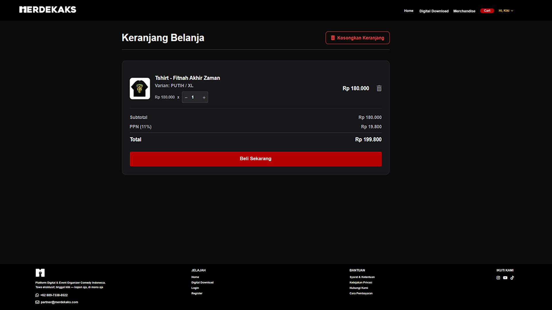 Cek Keranjang Belanja